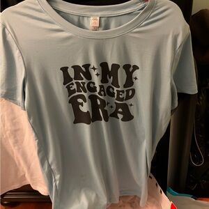 Light Blue Graphic T-Shirt